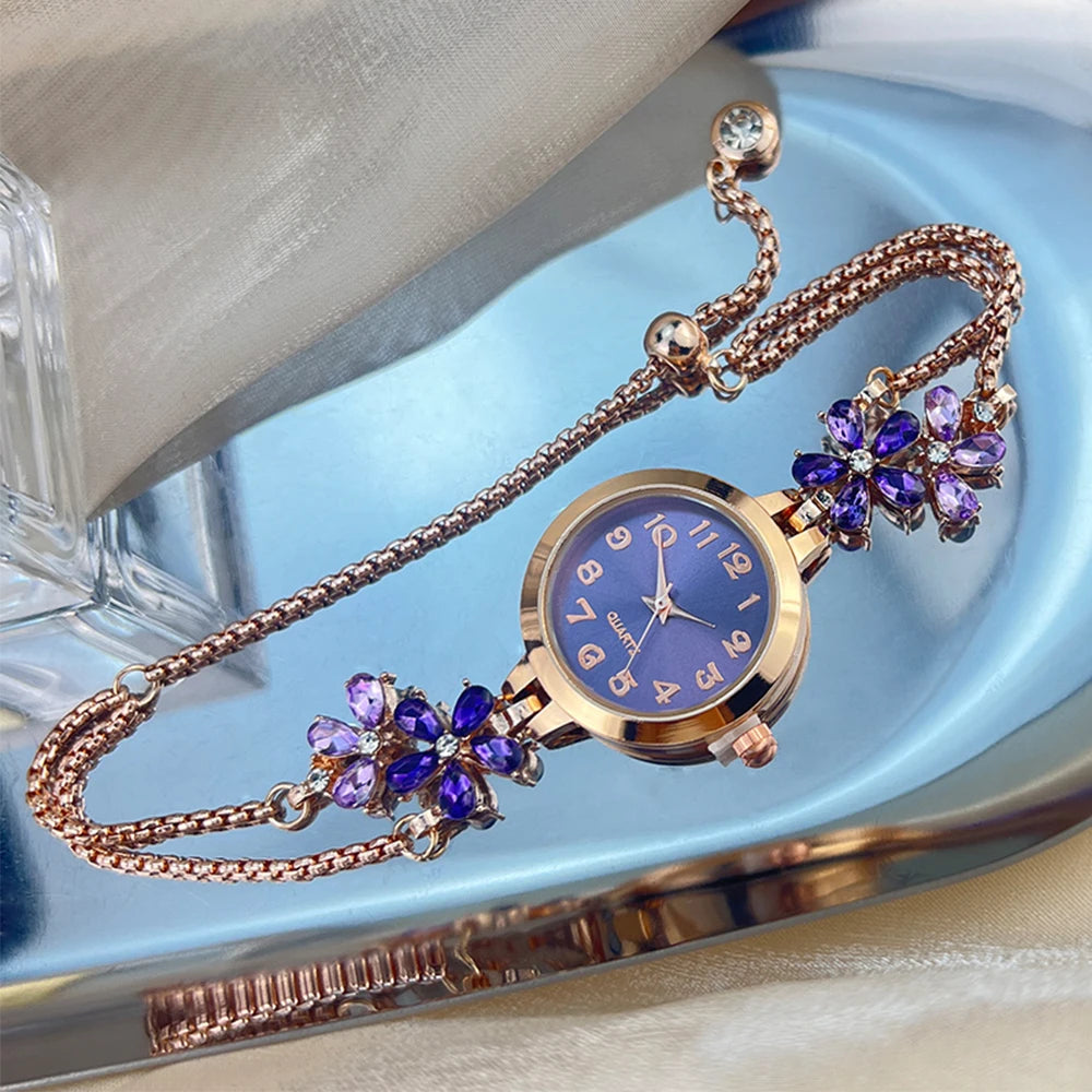 Sapphire Petal Bracelet Watch