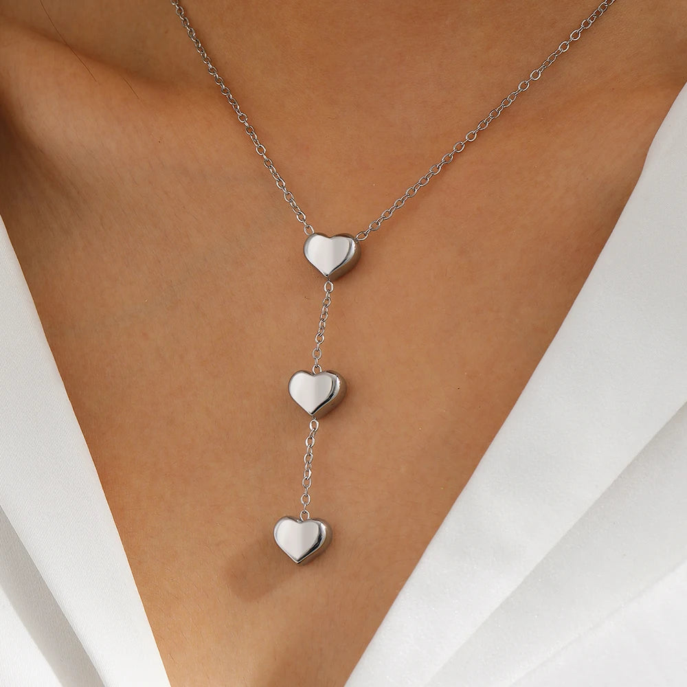 String of Hearts Necklace
