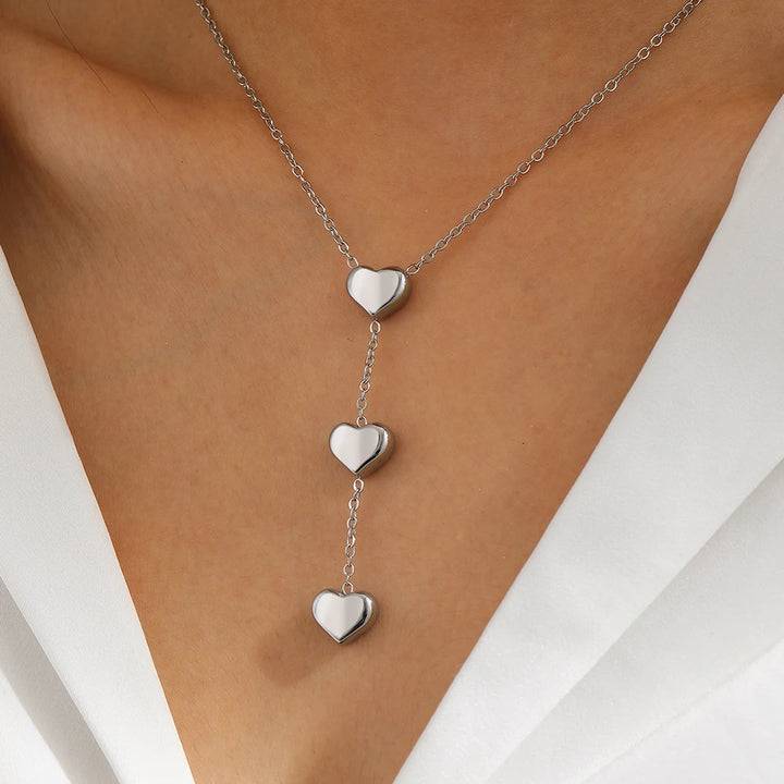 String of Hearts Necklace