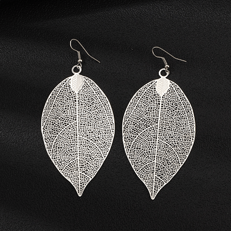 Lattice Leaf Earrings