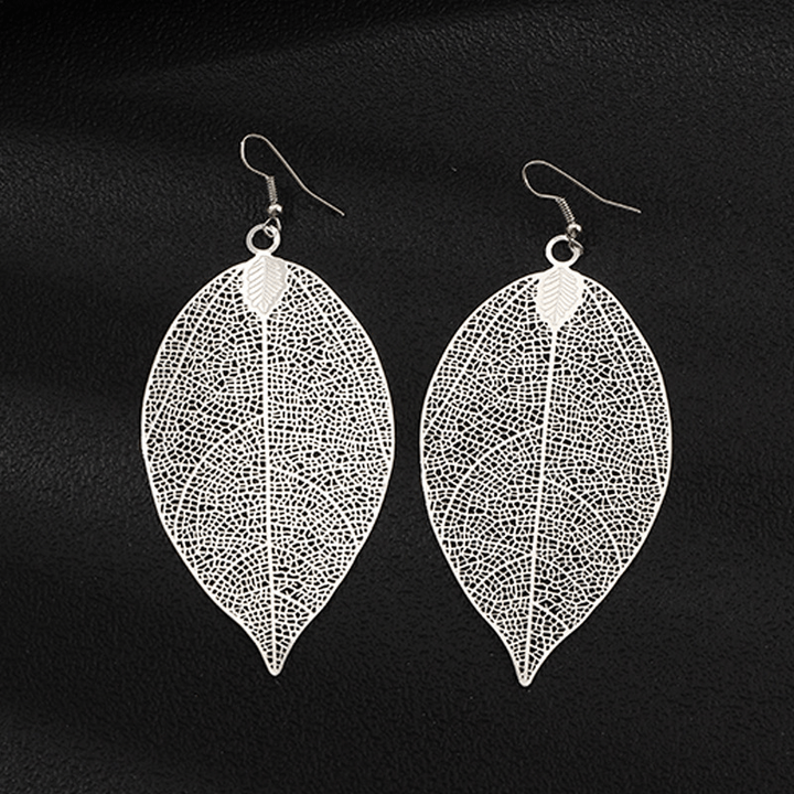 Lattice Leaf Earrings