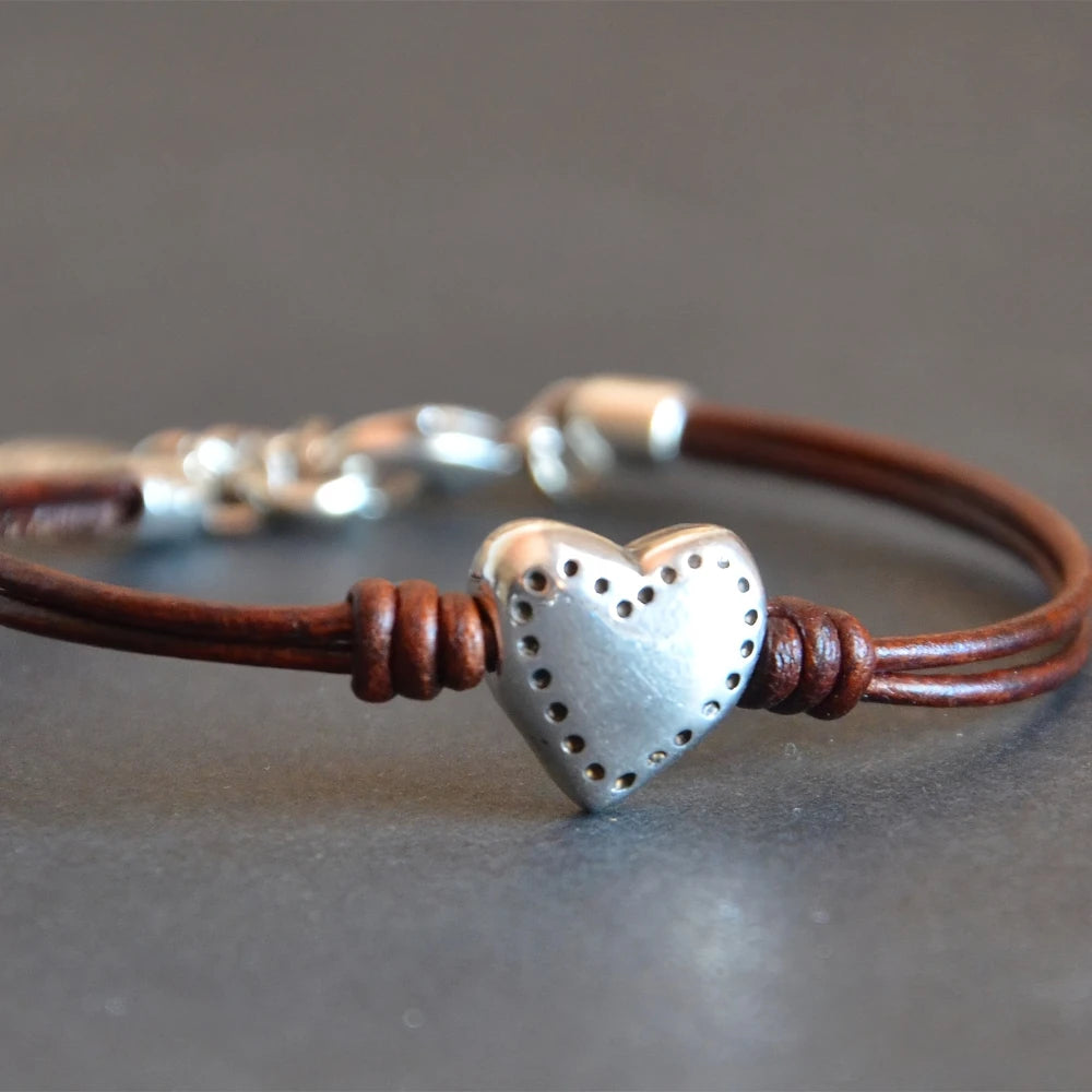 Love Birds Leather Bracelet