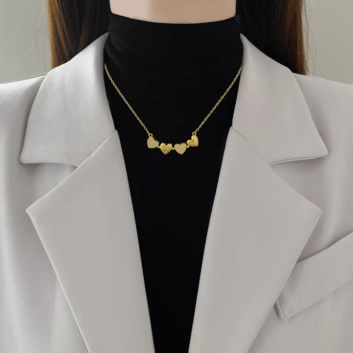 Lucky Clover Heart Necklace