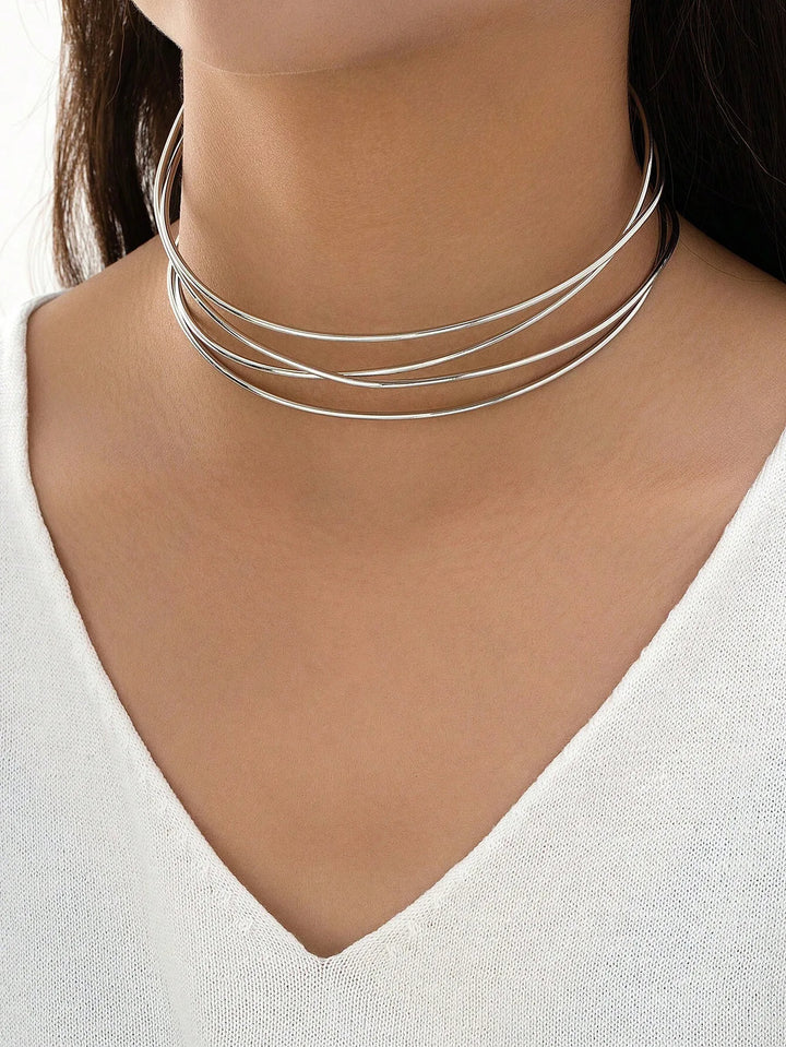Lustre Arc Choker Necklace