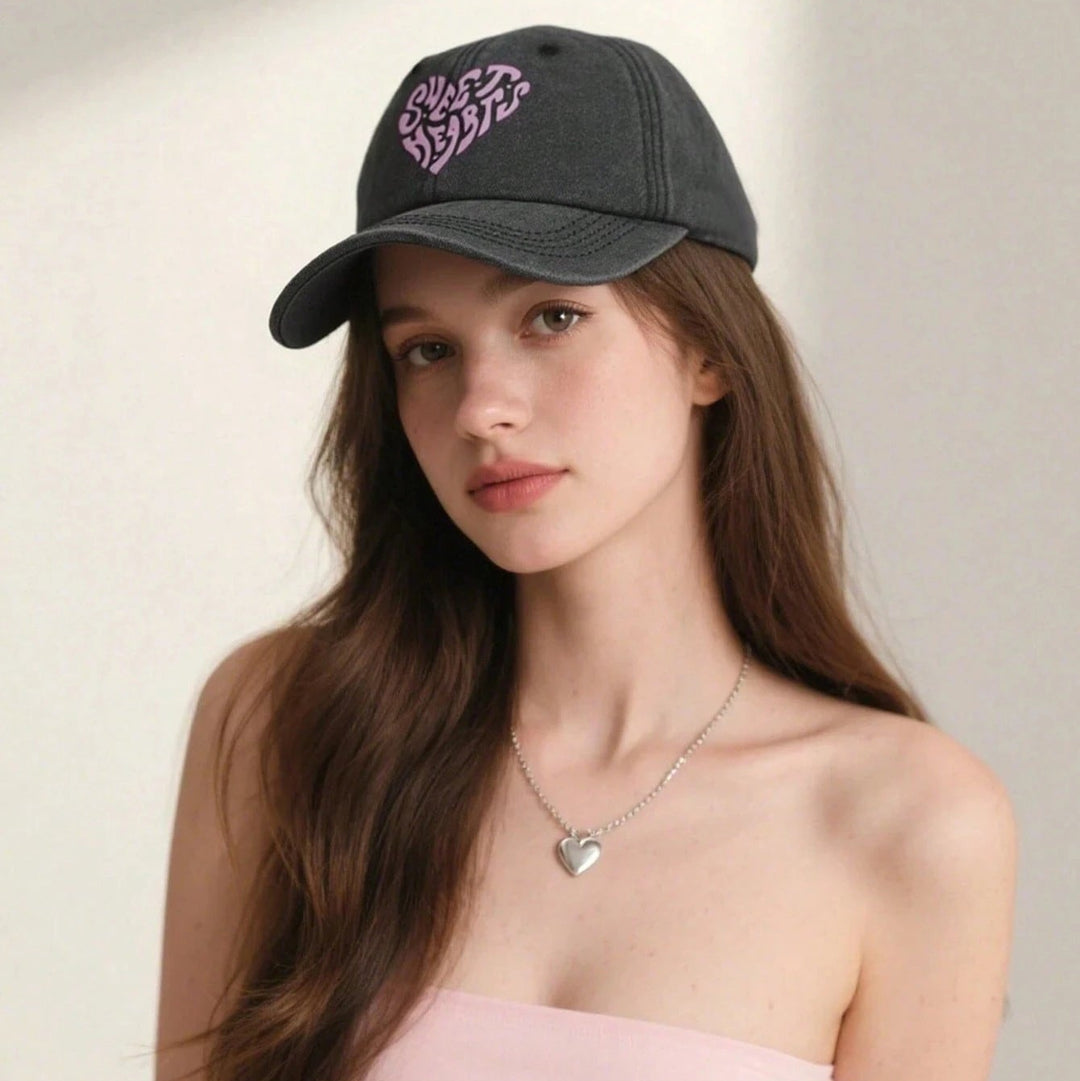 Sweet Hearts Washed Cap