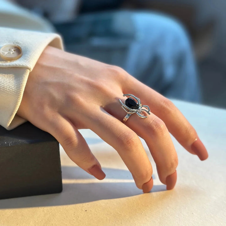 Moonlight Spider Ring
