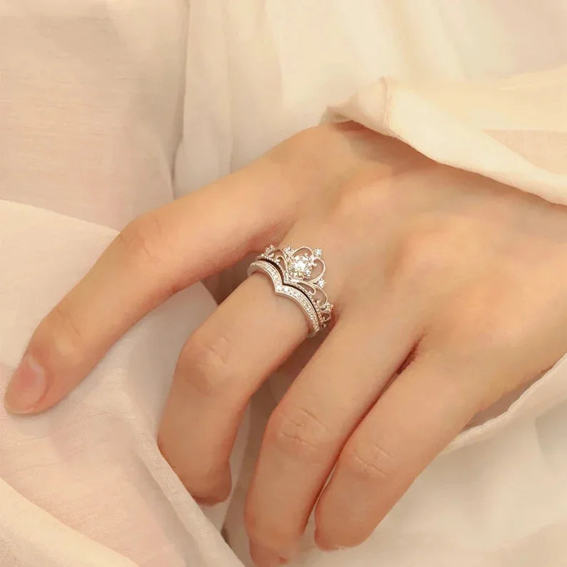 Ever After Crown Ring Set