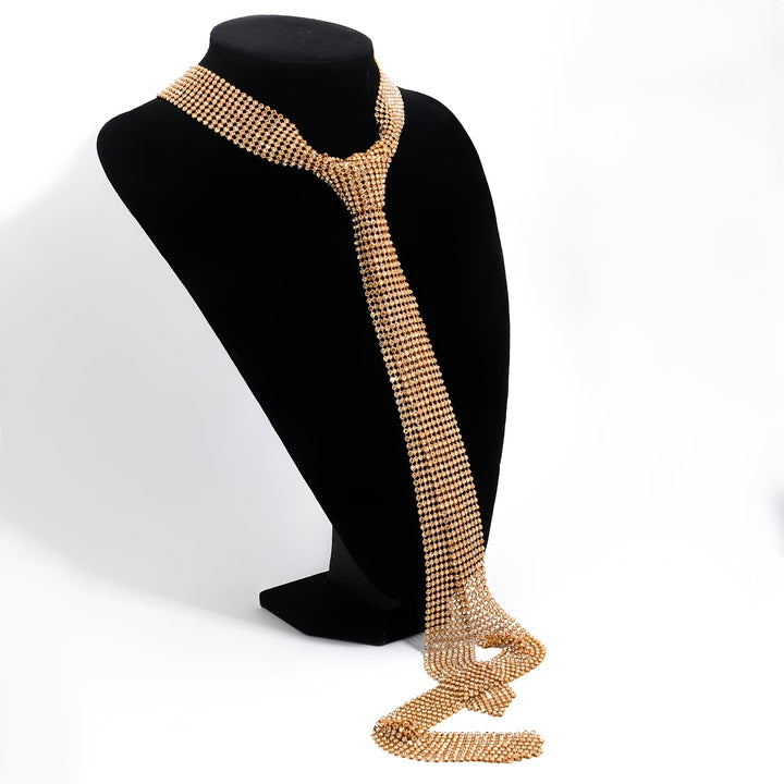 All That Glitter Tie Necklace