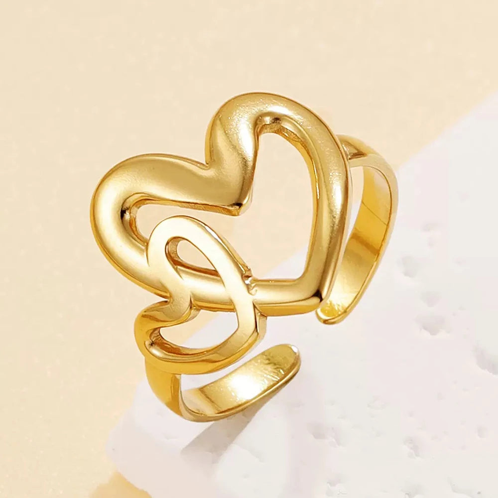 Duet Heart Ring