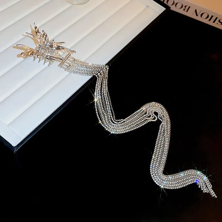 Crystal Cascade Hairclip