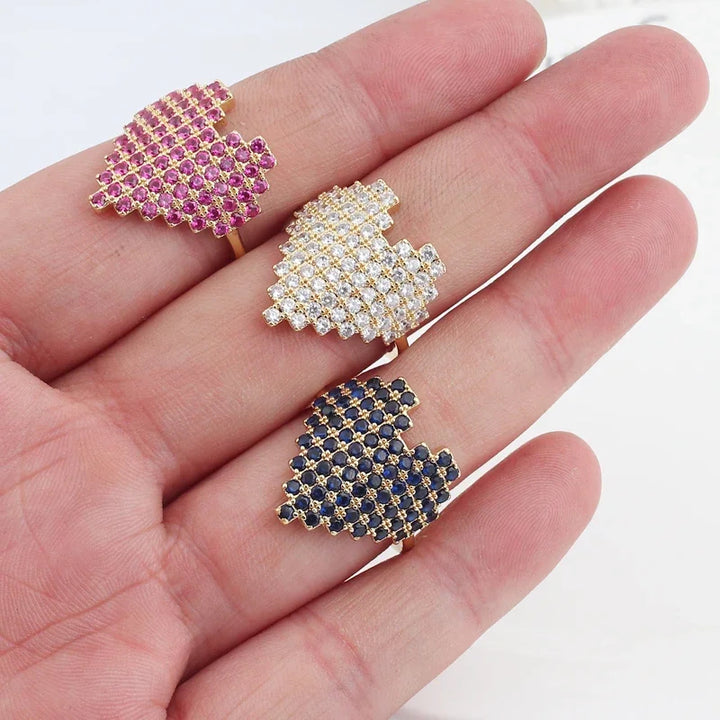 Pixel Heart Ring