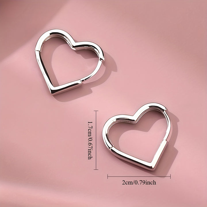 Sweetheart Huggie Hoops