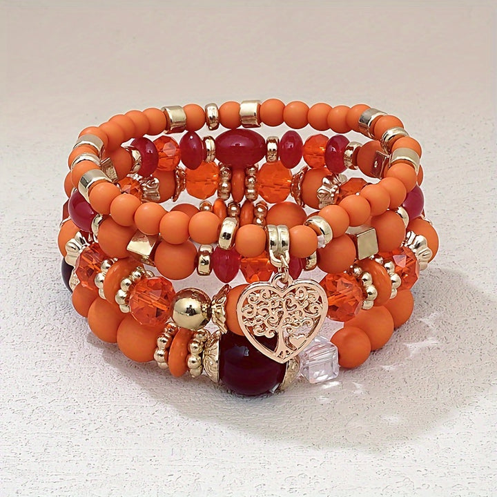 Boho Heart Stack Bracelet