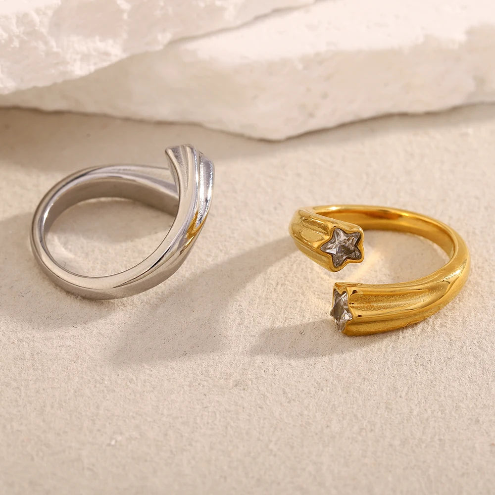 Shooting Star Open Ring