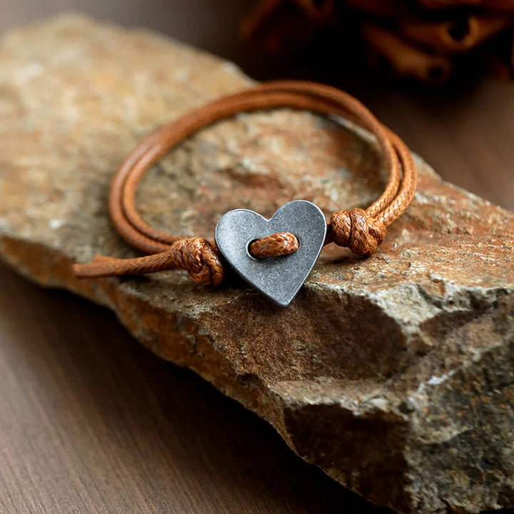 Tied In Love Leather Bracelet