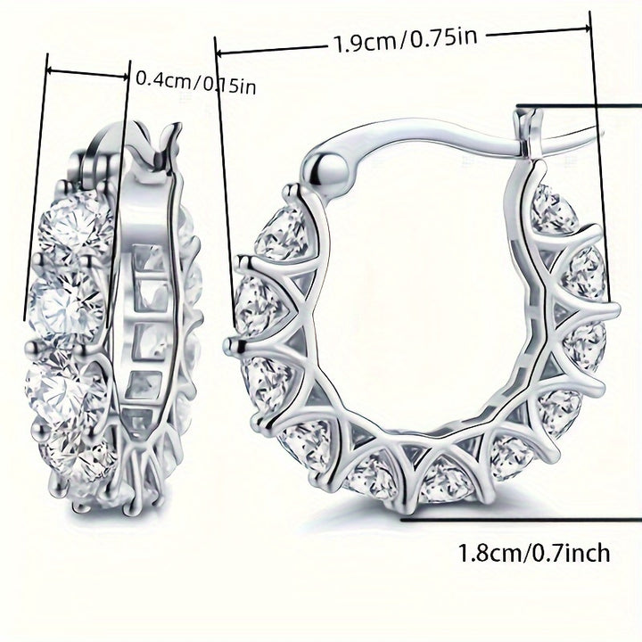 Crown Crystal Hoops