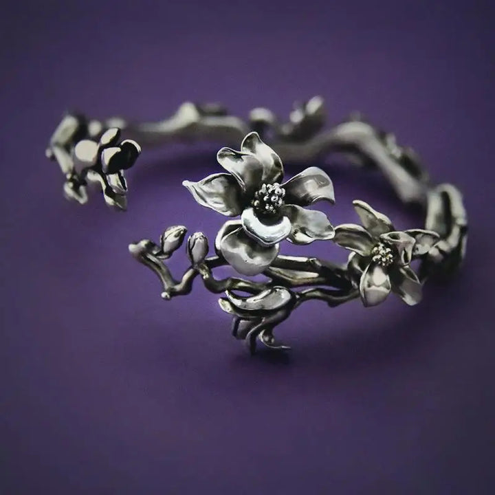 Magnolia Branch Cuff Bracelet