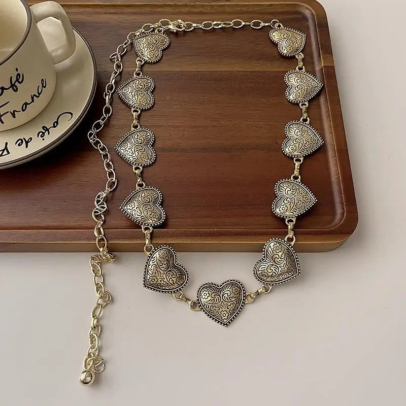Heart Tassel Waist Chain Belt