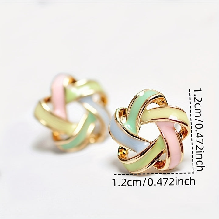 Spiral Ribbon Studs