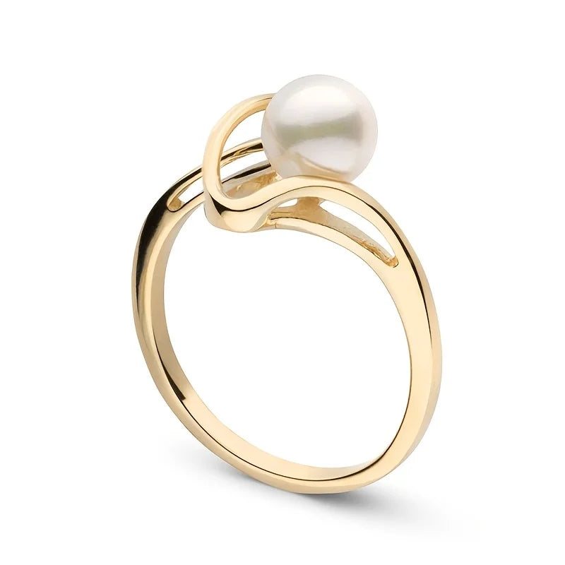 Twist & Pearl Ring