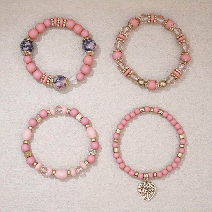 Boho Heart Stack Bracelet