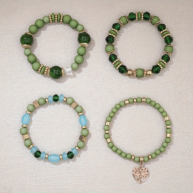 Boho Heart Stack Bracelet