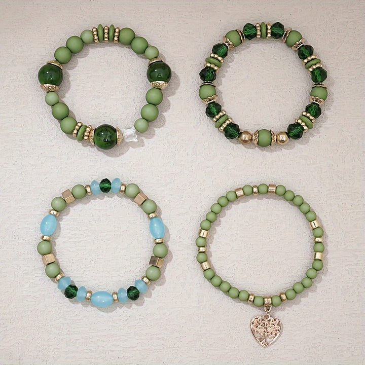 Boho Heart Stack Bracelet
