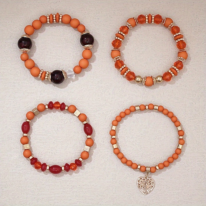 Boho Heart Stack Bracelet