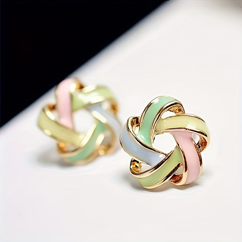 Spiral Ribbon Studs