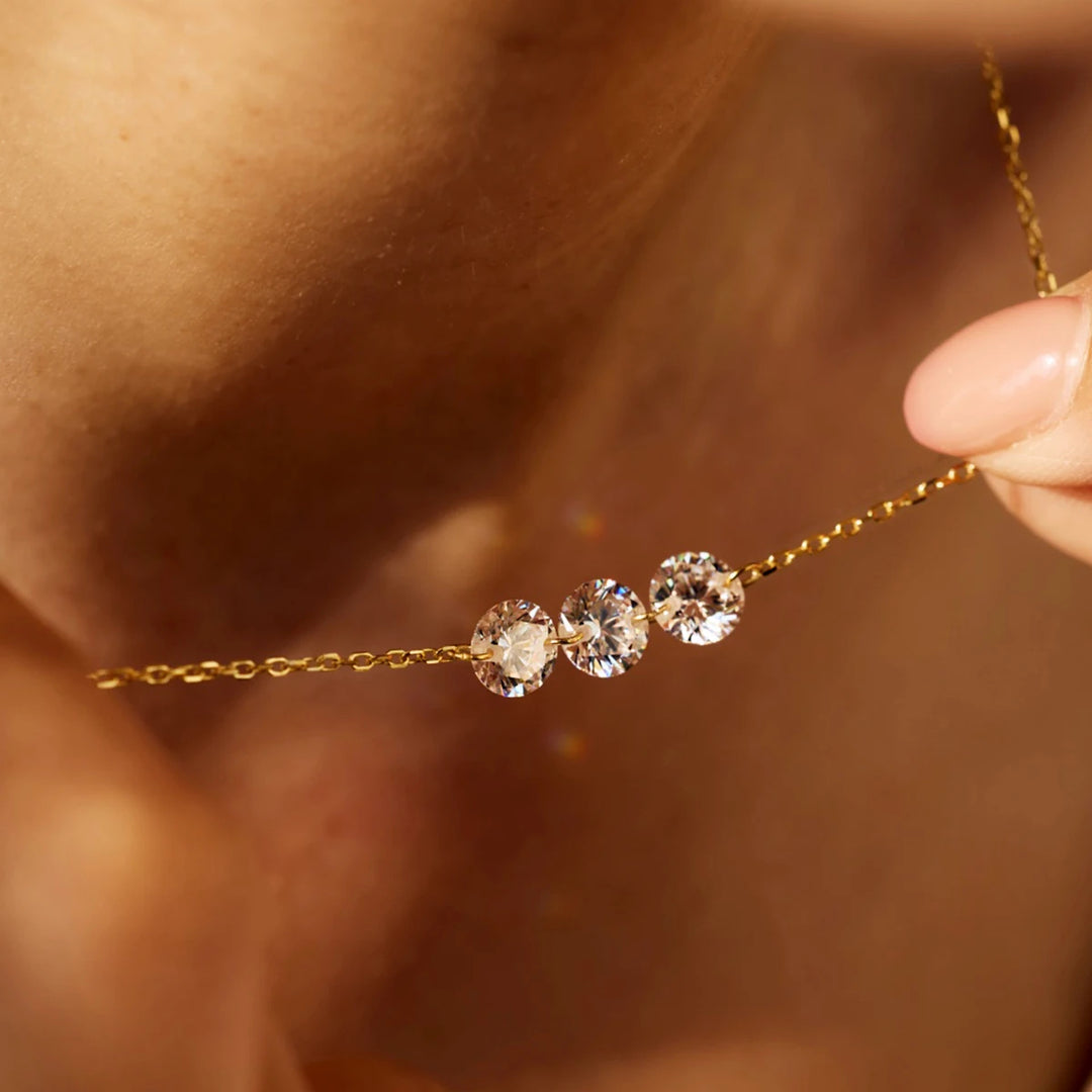 Three Wishes Crystal Necklace