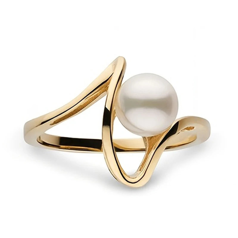 Twist & Pearl Ring