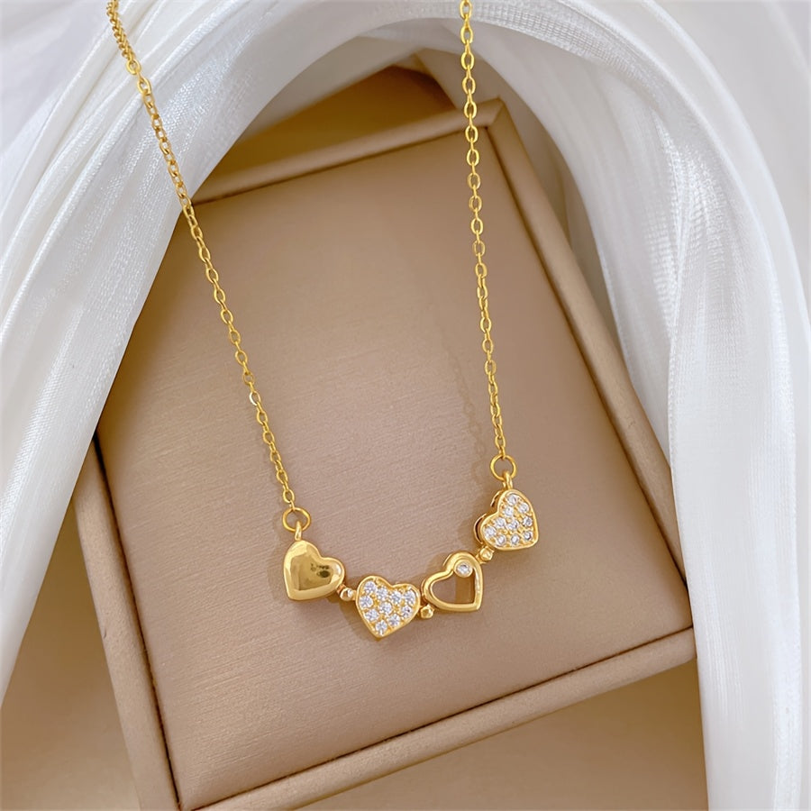 Lucky Clover Heart Necklace