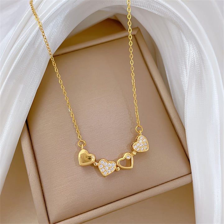 Lucky Clover Heart Necklace