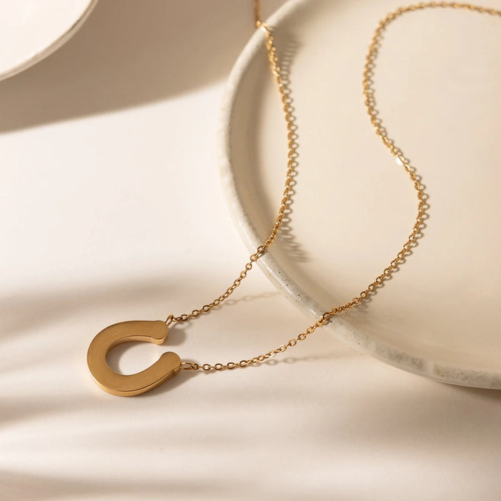 Horseshoe Pendant Necklace