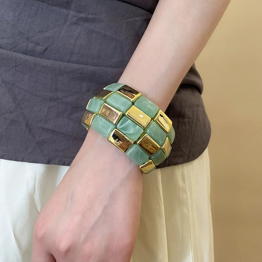 Mosaic Checker Bangle