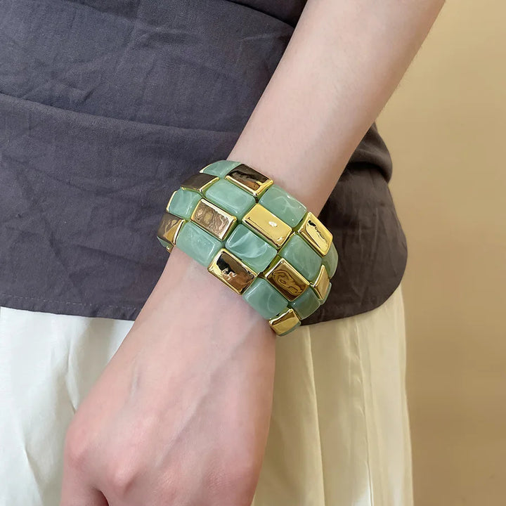 Mosaic Checker Bangle