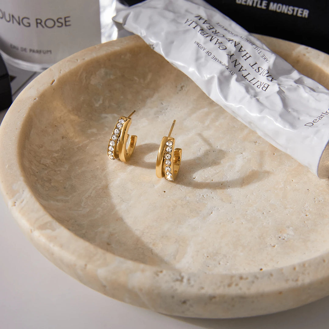 Aurelia Dome Ear Cuff & Earrings