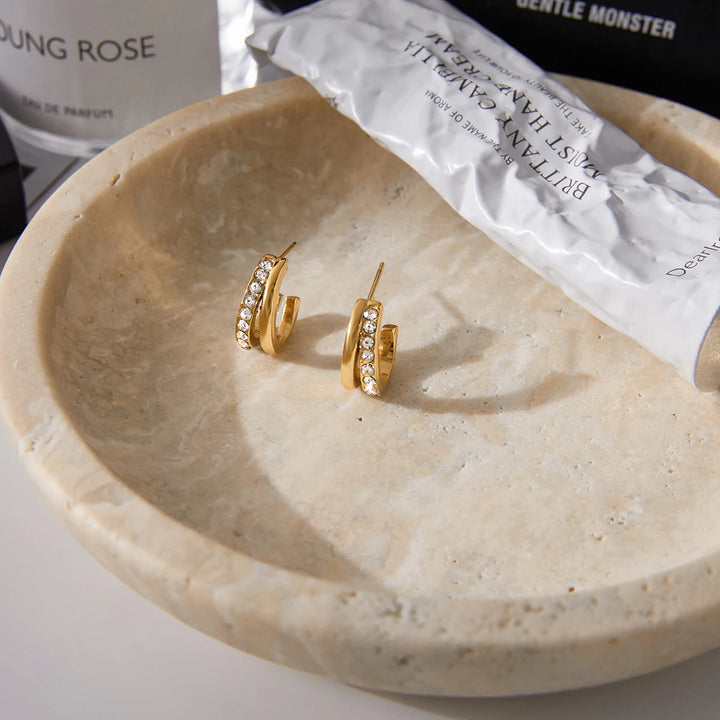 Aurelia Dome Ear Cuff & Earrings
