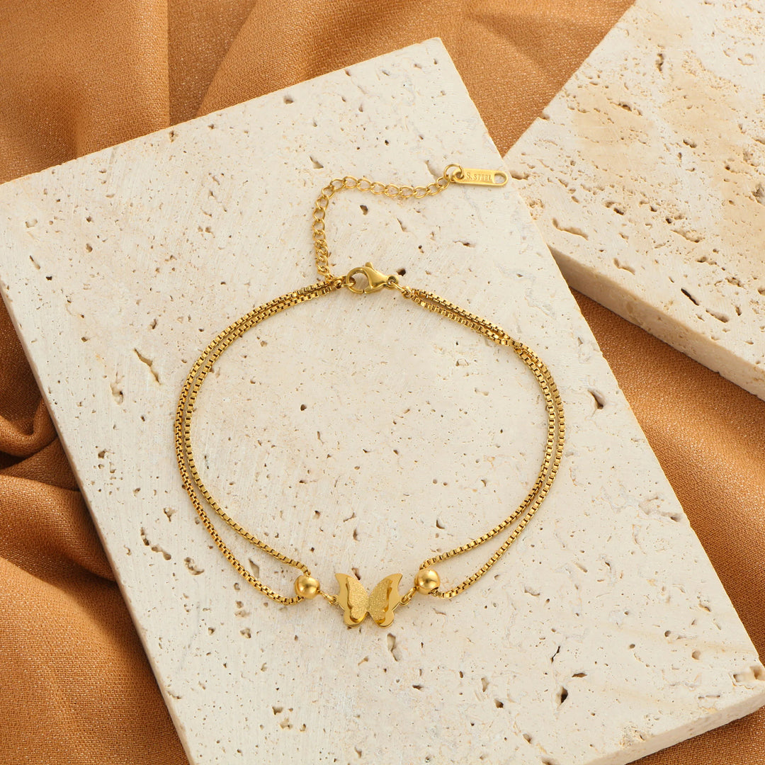 Flutter Double Chain Anklet