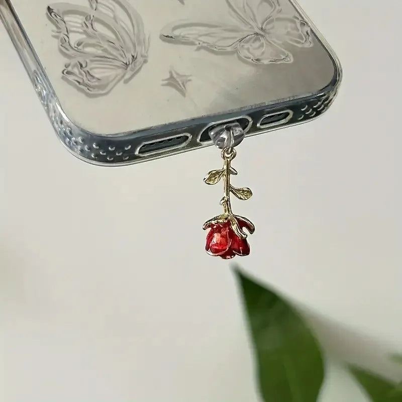 La Rose Phone Port Charm