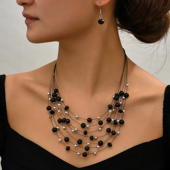 Carnival Pearl Layer Necklace