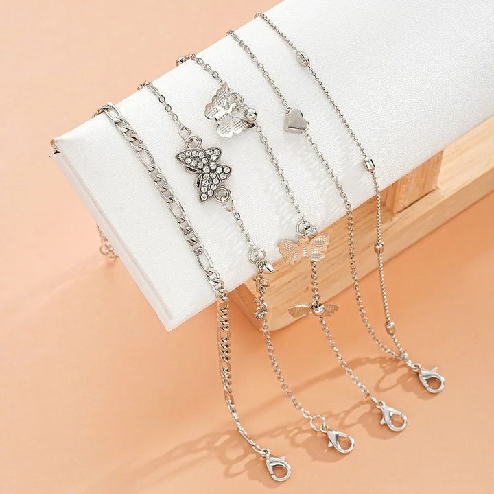 Papillon Anklet Stack