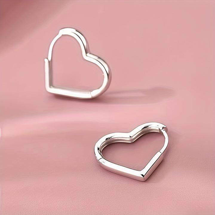 Sweetheart Huggie Hoops