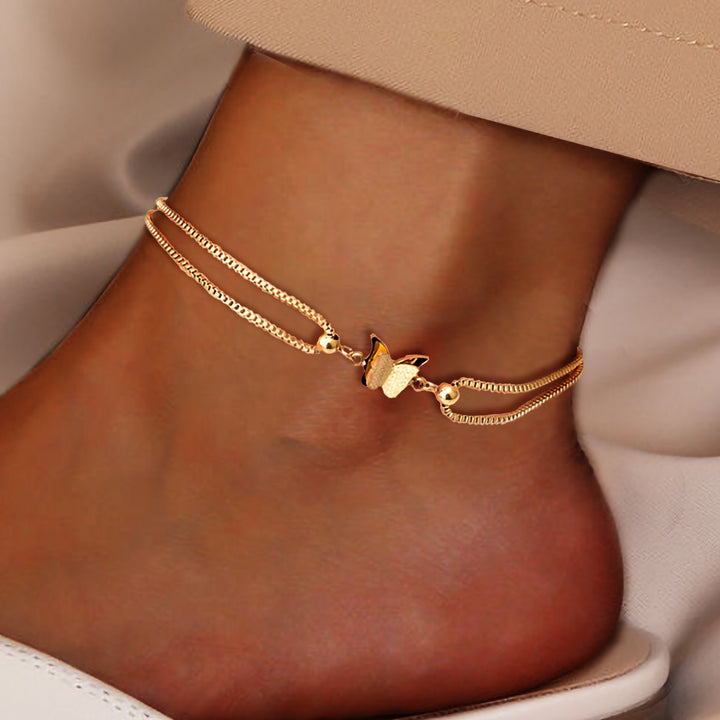 Flutter Double Chain Anklet
