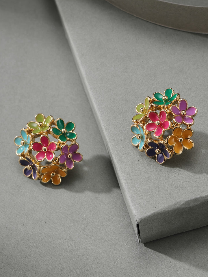 Wildflower Enamel Studs