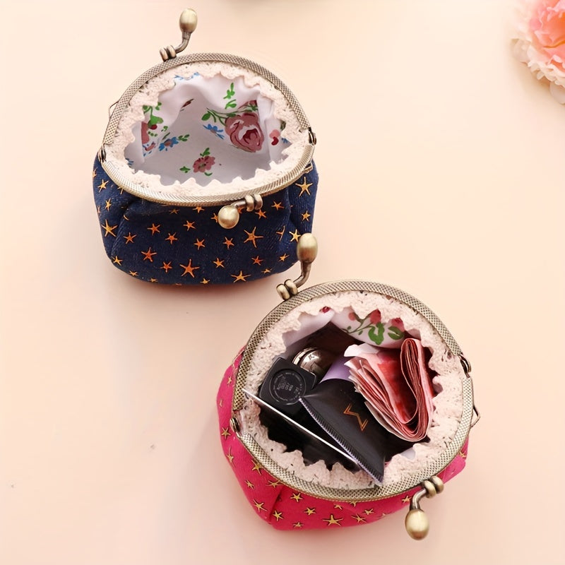 Starry Night Vintage Coin Purse