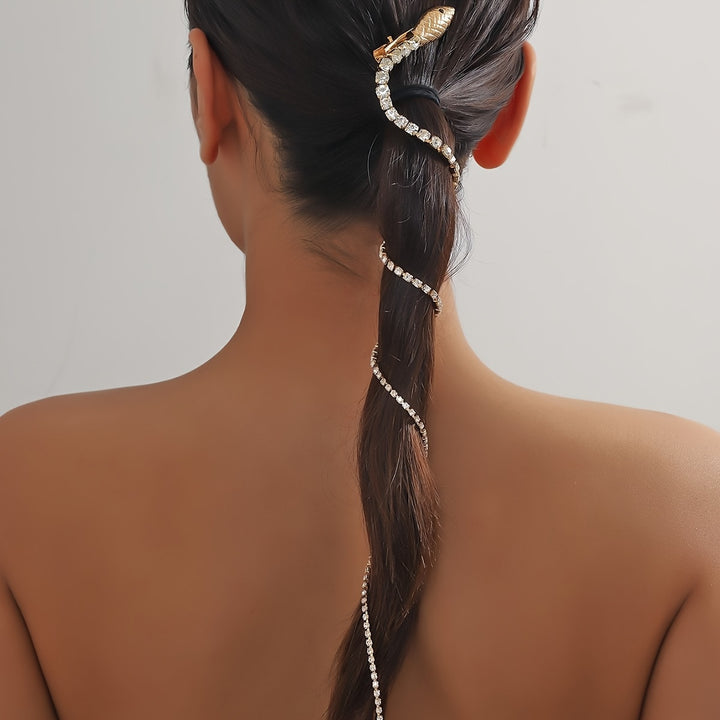 Crystal Serpent Hair Clip