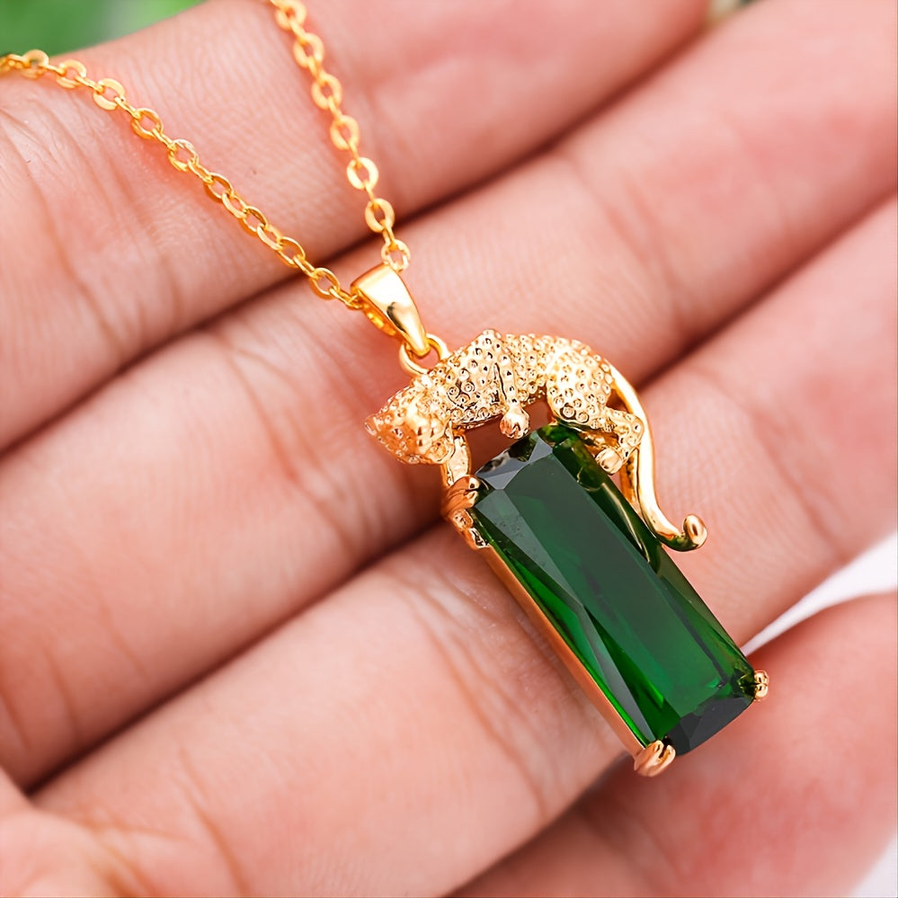 Emerald Prowl Pendant Necklace