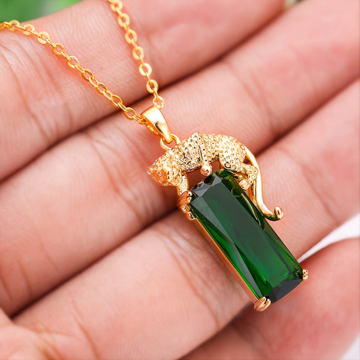 Emerald Prowl Pendant Necklace