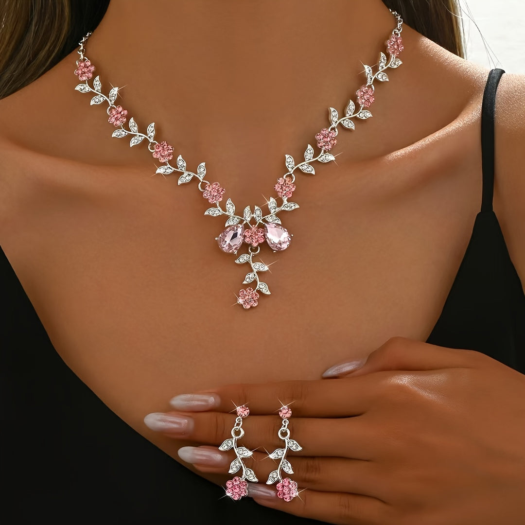 Fleur Vine Necklace & Earring Set